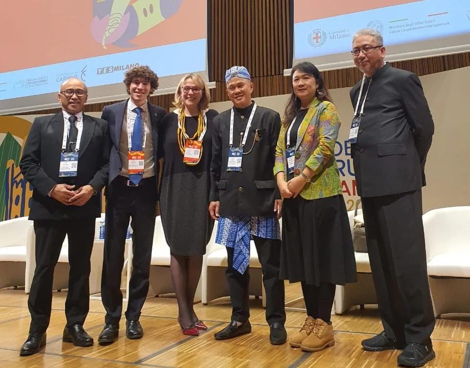 Kepala Dinas Ketahanan Pangan dan Pertanian (DKPP) Kota Bandung, Gin Gin Ginanjar, mewakili Wali Kota Bandung, pada Global Forum Milan Urban Food Policy Pact (MUFPP) 2025 di Kota Milan, Italia, 15 Oktober 2025.Ist