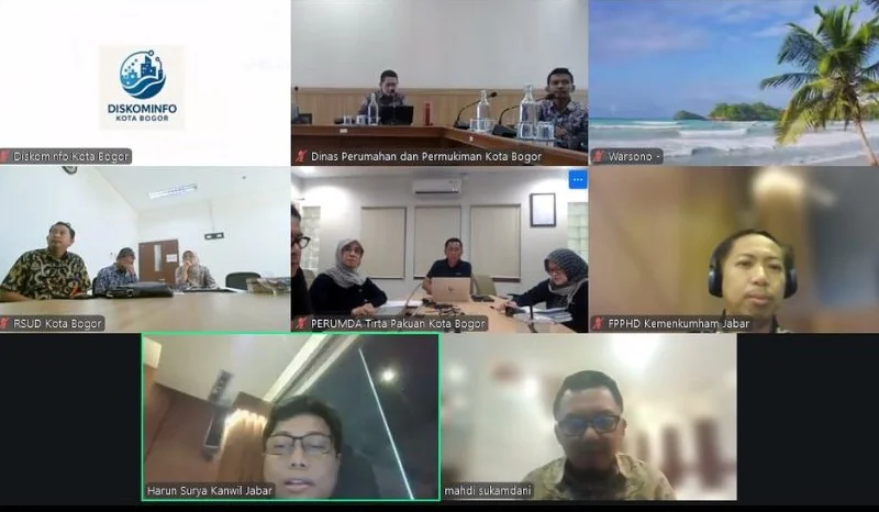 Kanwil Kemenkum Jabar dalam rangka menjaga kualitas produk hukum daerah, menggelar Rapat Harmonisasi terhadap enam Rancangan Peraturan Wali Kota (Raperwal) Bogor.Ist