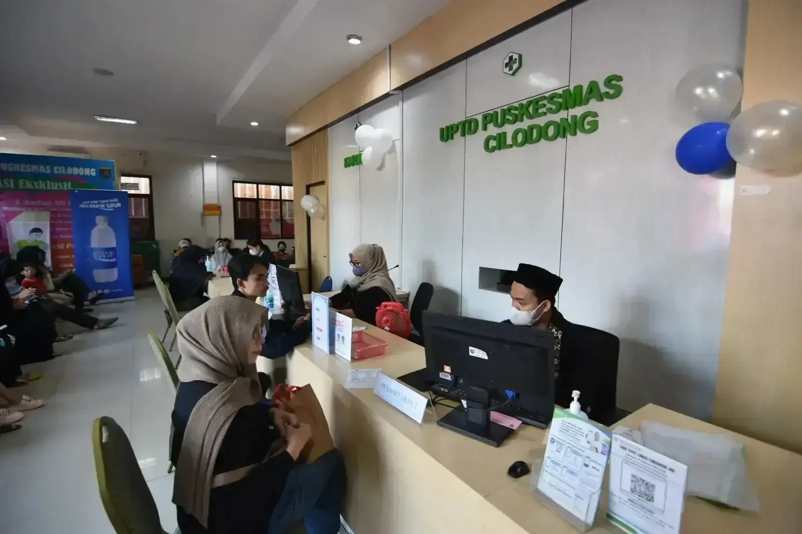 Pelayanan di Puskesmas Cilodong. (Foto: Diskominfo)