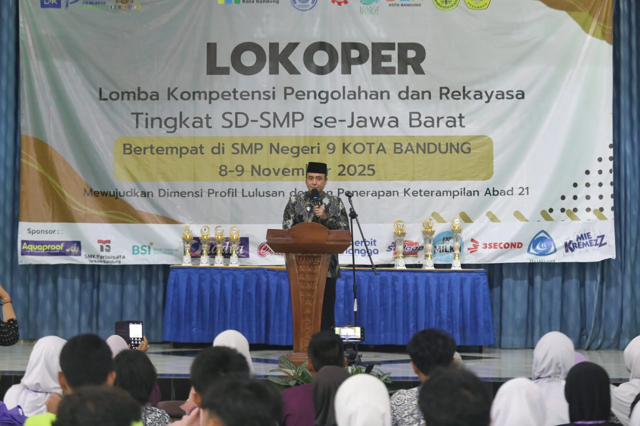 Wakil Wali Kota Bandung Erwin mengapresiasi pelaksanaan Lomba Kompetensi Pengolahan dan Rekayasa.Ist