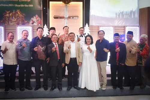 Bupati Sumedang  Dony Ahmad Munir hadir lenyampaikan  pesan persatuan, toleransi, serta komitmen pemerintah daerah dalam menjaga kerukunan umat beragama di Kabupaten Sumedang.Dok-Diskomimfosanditik