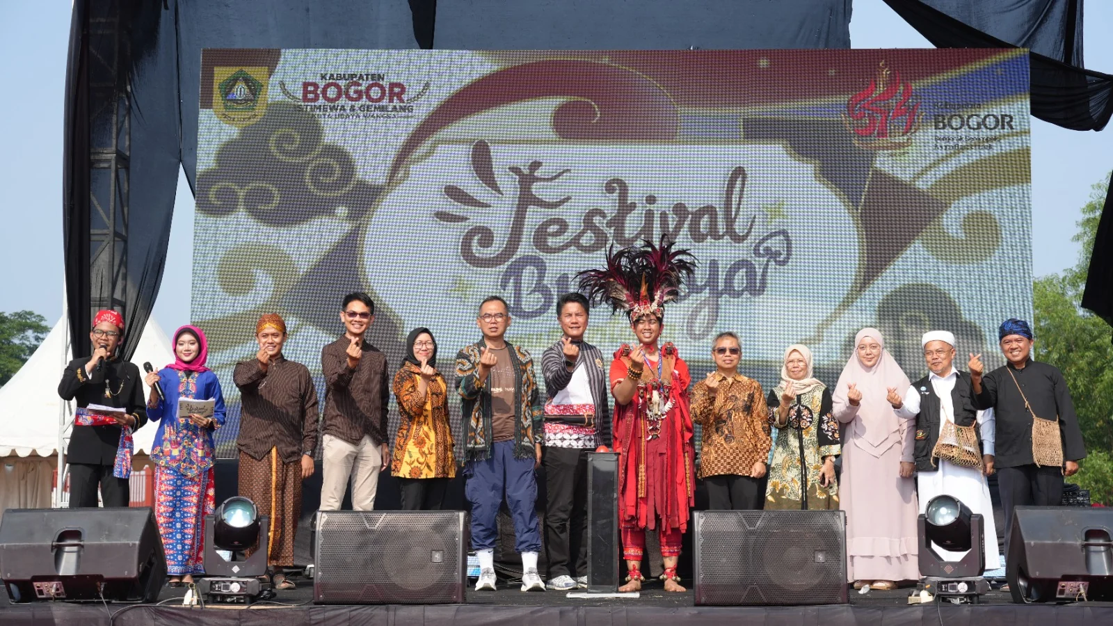 Festival Budaya Nusantara memeriahkan rangkaian peringatan Hari Jadi Bogor (HJB) ke-544 yang digelar di Stadion Pakansari, Cibinong.Dok-Diskominfo Kab Bogor