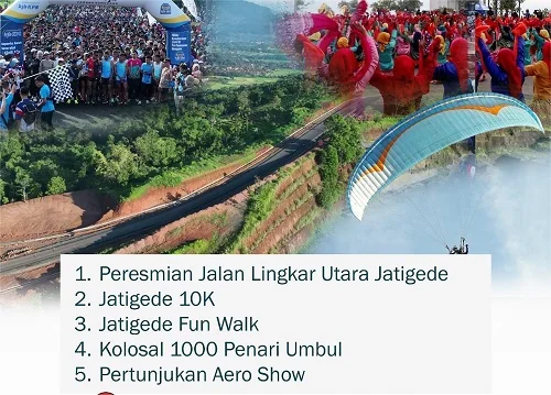 Festival Pesona Jatigede ini menjadi momentum peresmian Jalan Lingkar Utara Jatigede.Ist