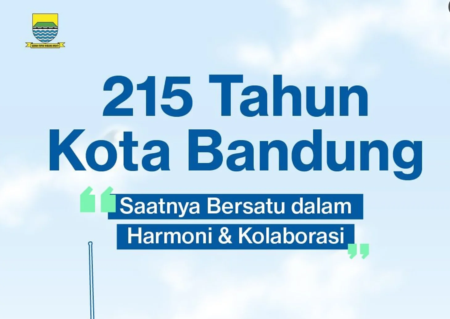 Kota Bandung merayakan HUT ke-215 pada 25 September 2025 dengan rangkaian acara ziarah, upacara, sidang paripurna, hingga pawai kendaraan hias dan festival. Simak sejarah lahirnya Bandung dan jadwal perayaannya. (Instagram/@humas_bandung)