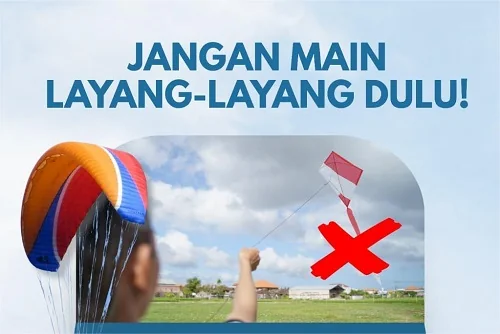 Bupati Sumedang  Dony Ahmad Munir mengimbau masyarakat untuk tidak bermain layang-layang.Ist