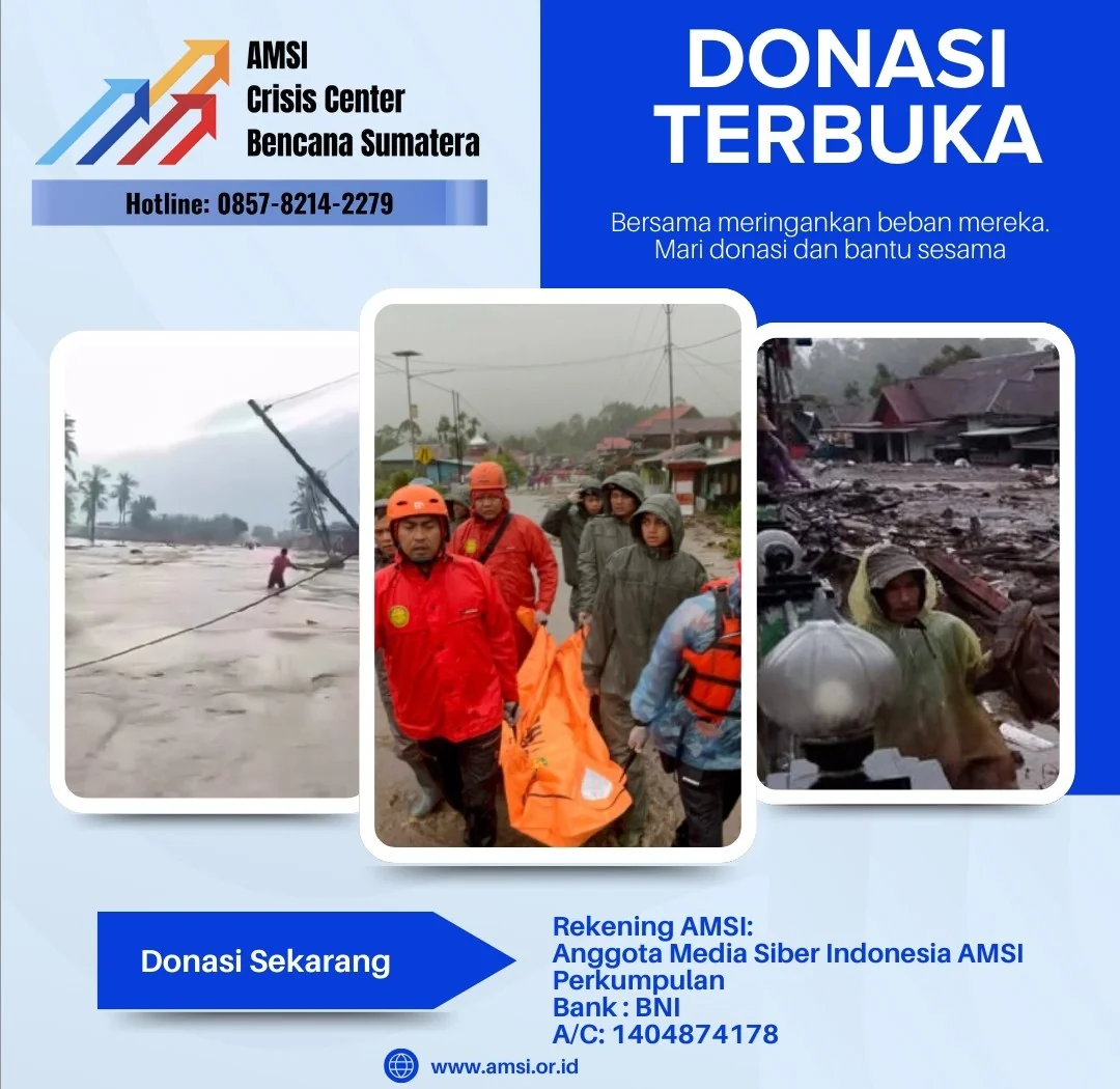 AMSI Desak Pemerintah Bergerak Cepat Tangani Korban Bencana di Sumatera dan Buka Donasi Bantuan