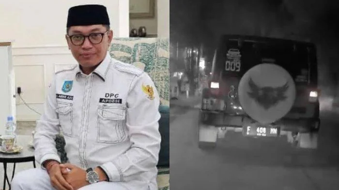 Mobil Jeep Rubicon (kanan) milik Abdul Azis Anwar.