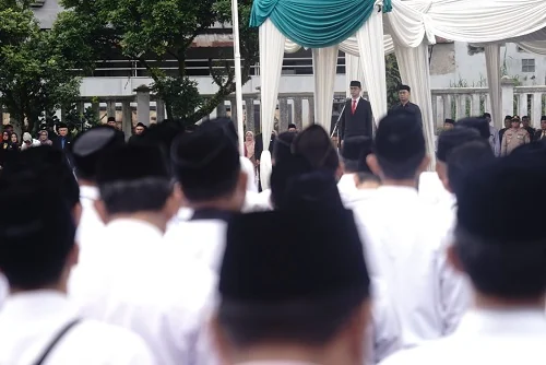 Wakil Bupati Sumedang M. Fajar Alda menjadi Pembina Upacara Peringatan Hari Amal Bakti (HAB) ke-80 Kementerian Agama Tahun 2026.Dok-Diskomimfosanditik