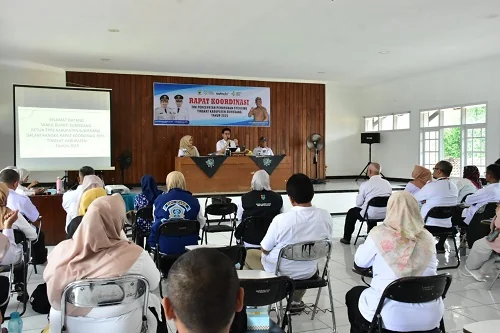 Wakil Bupati Sumedang, M. Fajar Aldila membuka Rapat Koordinasi Tim Percepatan Penurunan Stunting.Ist