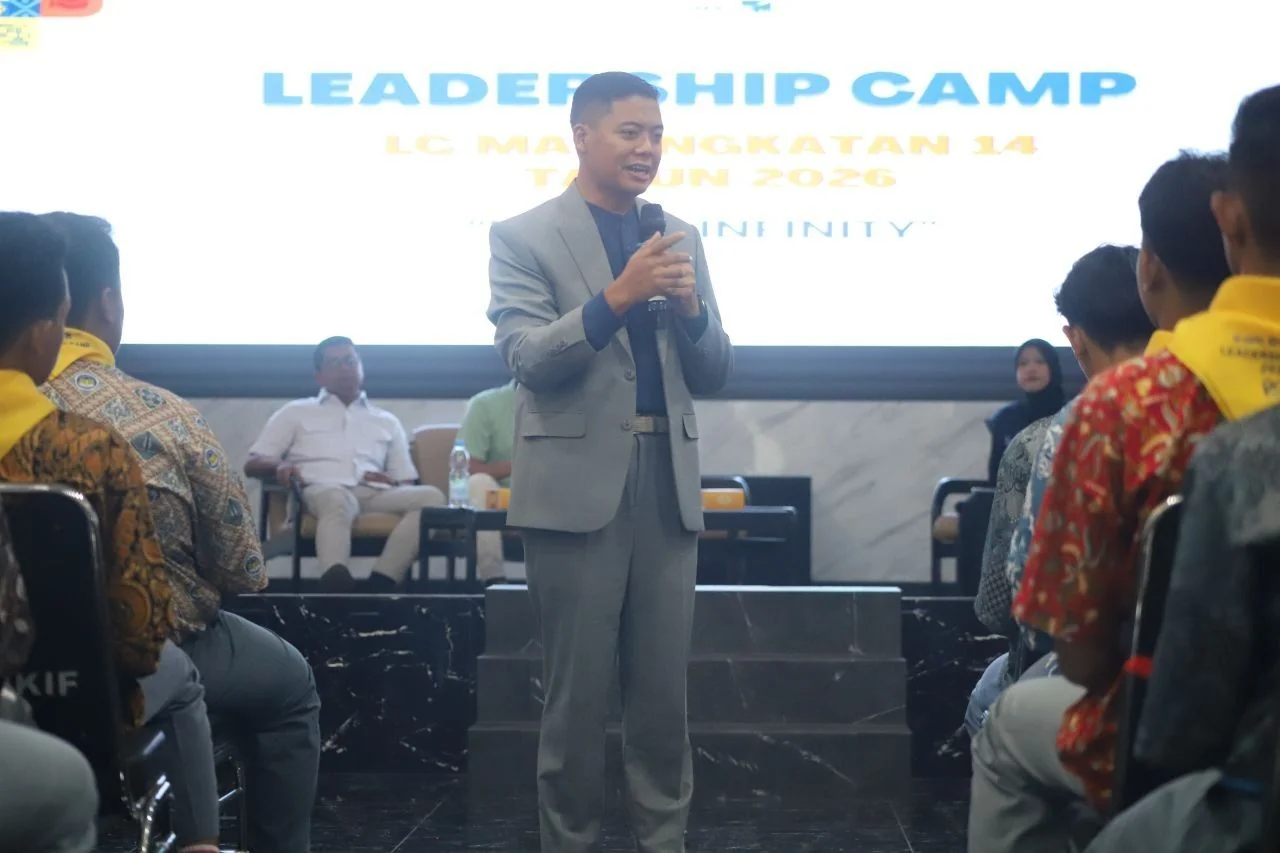 Anggota DPRD Kota Bandung, Susanto Triyogo Adiputro menjadi narasumber Leadership Camp (LC) MAI Angkatan XIV Tahun 2025 bertajuk "Rise to Infinity", di Pusdikdif, Kota Bandung.Dok-Cipta/Humpro DPRD Kota Bandung.