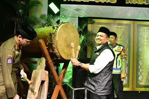 Bupati Sumedang Dony Ahmad Munir mengapresiasi Gema Ramadan DKM dan Ikatan Remaja Masjid Agung (IRMA ) yang telah melaksanakan kegiatan.Dok-Diskominfosanditik Sumedang