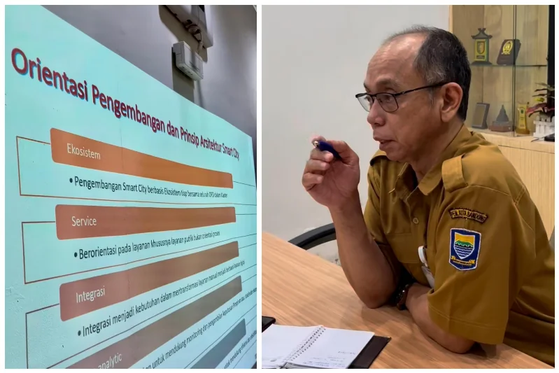 Mulyana Selaku Kepala Bidang Perencanaan, Evaluasi, dan Pengembangan Sumber Daya Teknologi Informasi dan Komunikasi Diskominfo Kota Bandung.(Dok-Diskomimfo Kota Bandung)