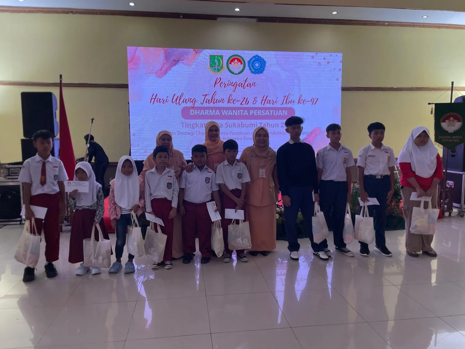 Ketua DWP Kota Sukabumi Yanti Lestari Andang menyampaikan bahwa perayaan HUT ke-26.Ist
