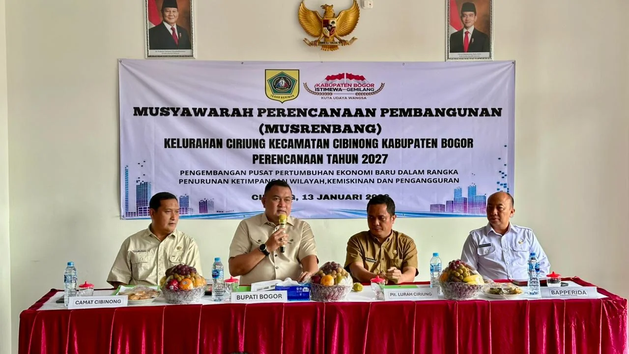 Bupati Bogor, Rudy Susmanto tegaskan komitmen Pemerintah Kabupaten Bogor dalam penanganan banjir dan penguatan penghijauan wilayah.Dok-Diskomimfo Kab Bogor